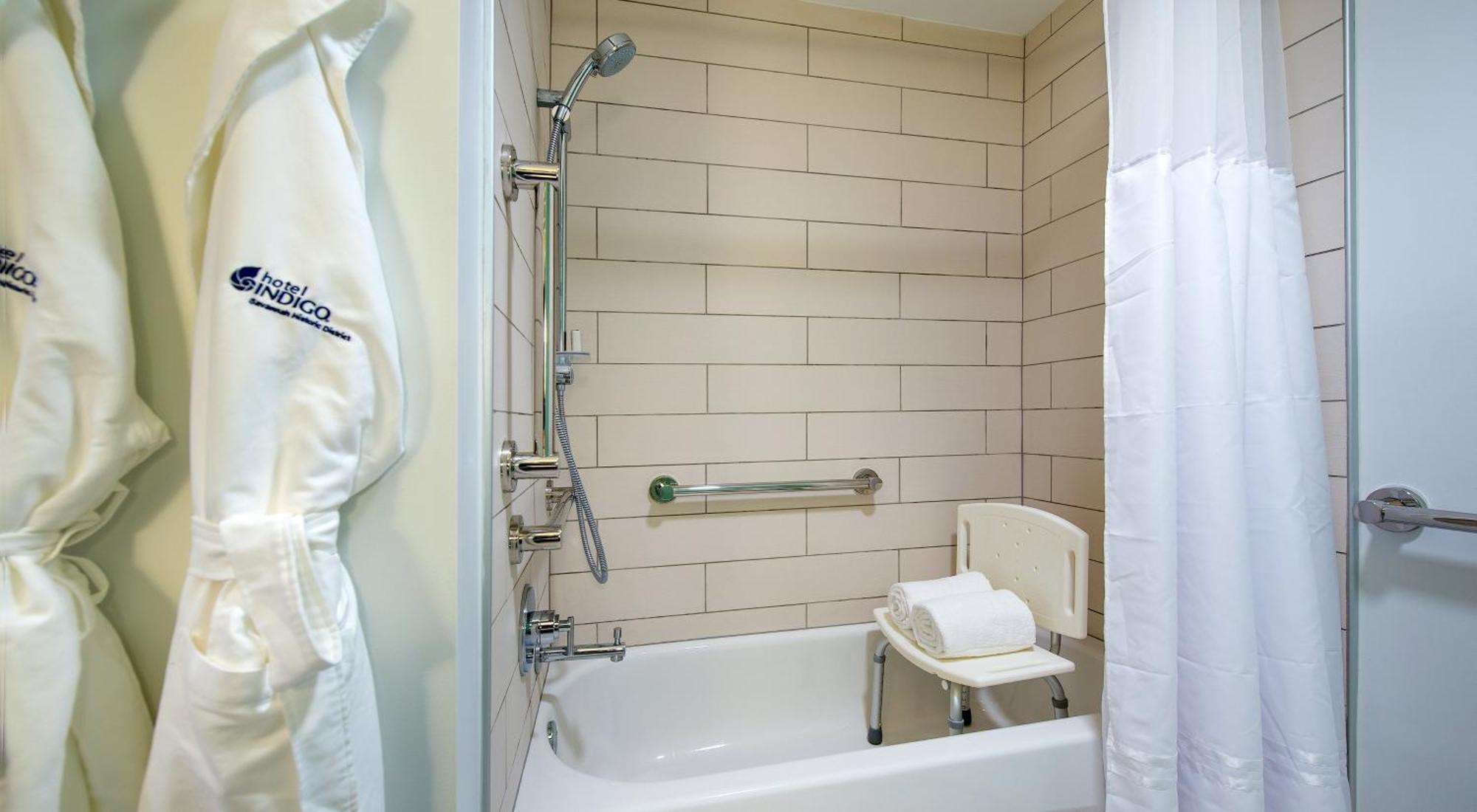 One-Bedroom Suite Communications Mobility Accessible Roll Shower